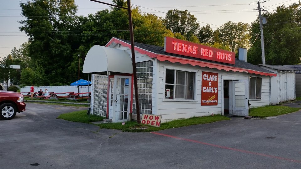 Roadside hot dog stand in Plattsburgh.